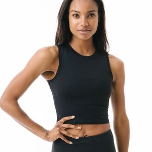 Zyia Black high neck stronger tank